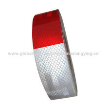 White/Red Color Printed Reflective Safety Tape for Truck